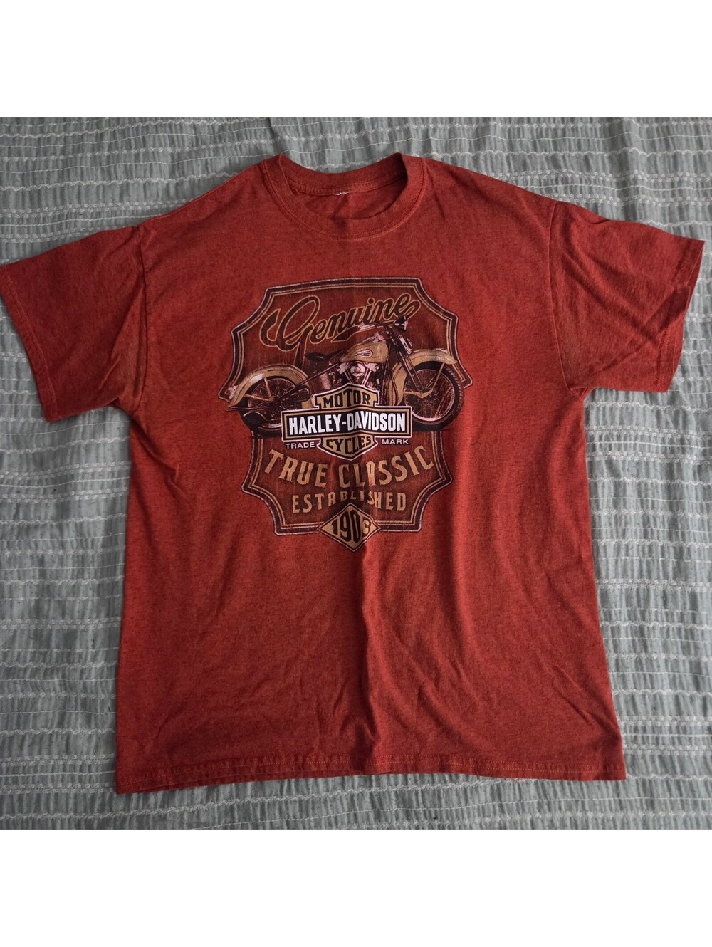Harley Davidson Genuine True Classic graphic red T shirt